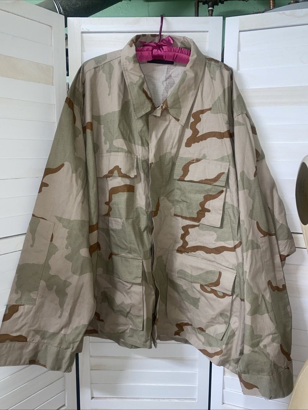 Tact Gear Men's Camo Shirt Long Sleeve Size 2XLT Button Front Collared